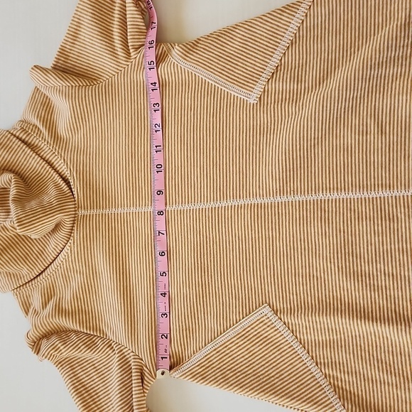 Anthropologie Maeve Marigold White Flared Sleeve Cowl Neck Tunic Top Size XS - Picture 12 of 13